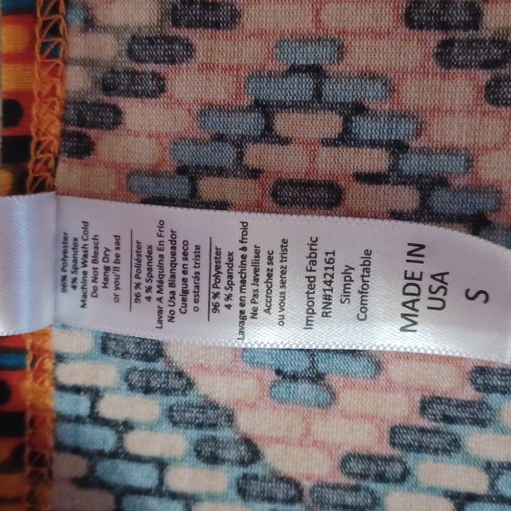 LuLaRoe Multicolor Geometric Pattern Tunic - Picture 3 of 16